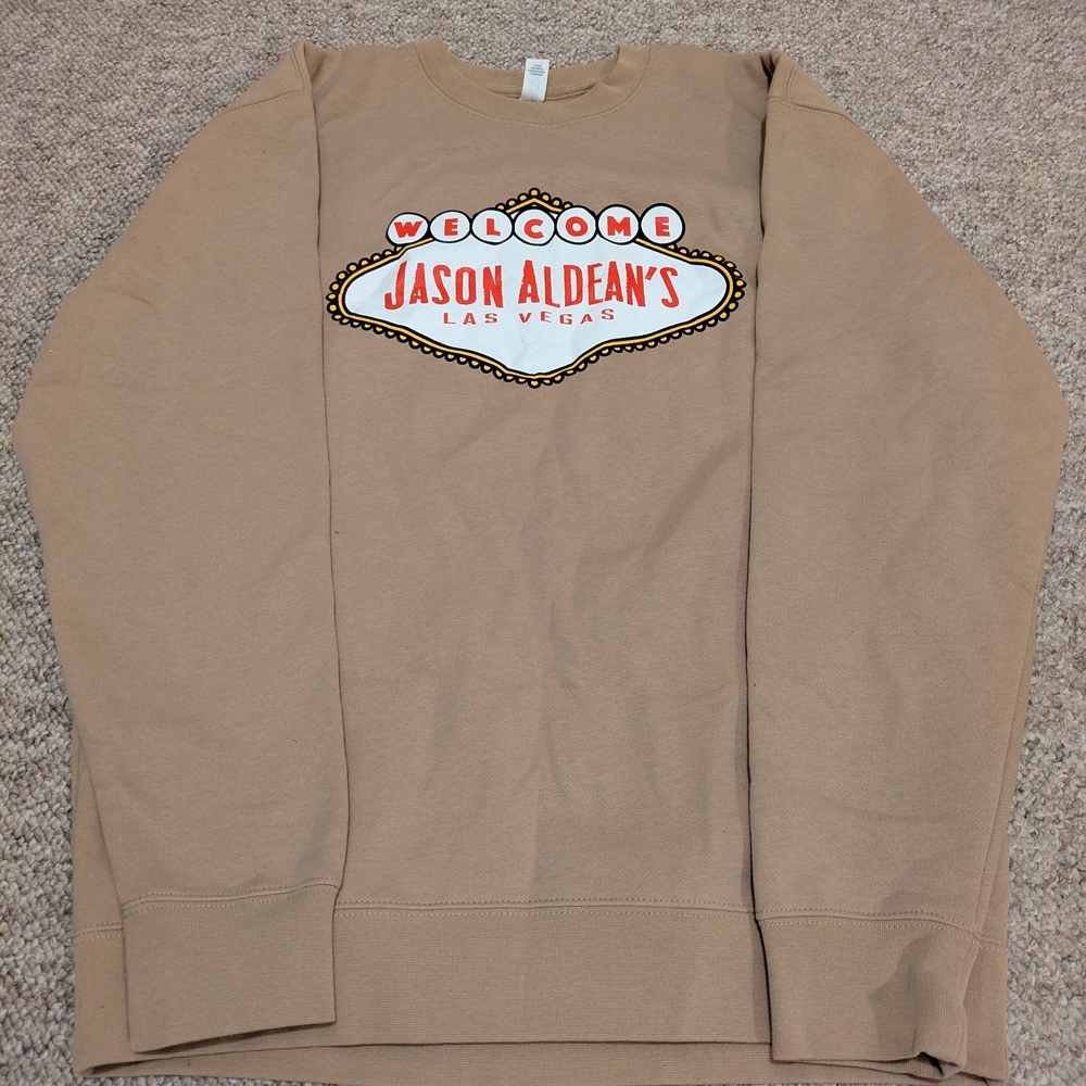 Las Vegas "Jason Aldean's" Tan Crewneck Sweater